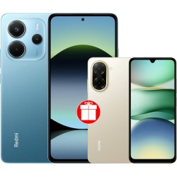 Xiaomi Redmi Note 14 8GB/256GB международная версия (синий) + Xiaomi Redmi A5 3GB/64GB (песочное золото) по акции