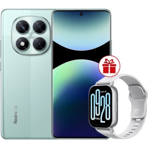 Xiaomi Redmi Note 14 Pro 5G 12GB/256GB международная версия (зеленый) + умные часы Xiaomi Redmi Watch 5 Active (серебристый) по акции Xiaomi Redmi Note 14 Pro 5G 12GB/256GB международная версия (зеленый) + умные часы Xiaomi Redmi Watch 5 Active (серебристый) по акции