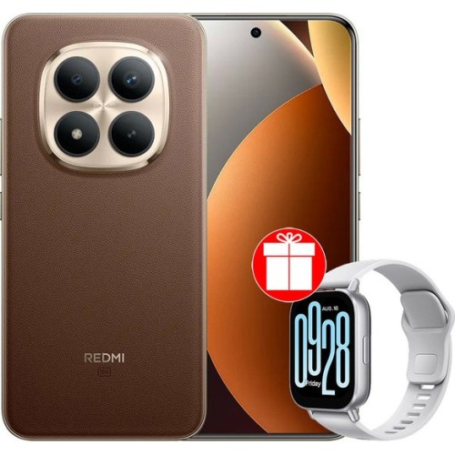 Xiaomi Redmi Note 15 Pro+ 5G 8GB/256GB международная версия (коричневый) + умные часы Xiaomi Redmi Watch 5 Active (серебристы) по акции