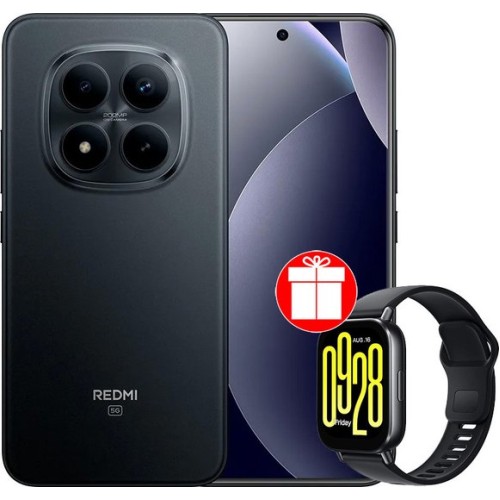 Xiaomi Redmi Note 15 Pro+ 5G 8GB/256GB международная версия (черный) + умные часы Xiaomi Redmi Watch 5 Active (черный) по акции
