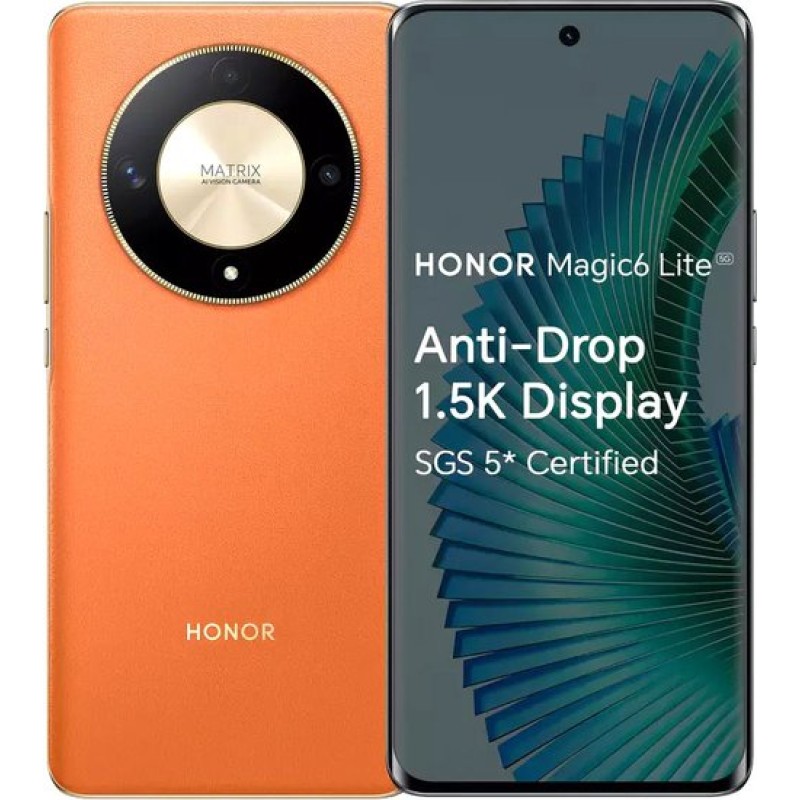 HONOR Magic6 Lite 8GB/256GB европейская версия (оранжевый рассвет)