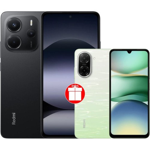 Xiaomi Redmi Note 14 8GB/256GB международная версия (черный) + Xiaomi Redmi A5 3GB/64GB (зеленое озеро) по акции