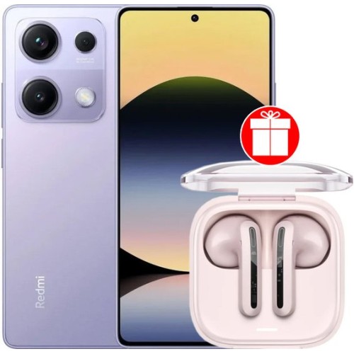Xiaomi Redmi Note 14S 8GB/256GB международная версия (перламутровый фиолетовый) + наушники Xiaomi Redmi Buds 6 Active (розовый)по акции