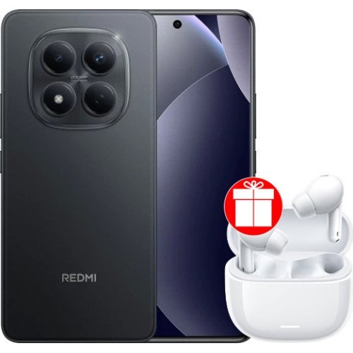 Xiaomi Redmi Note 15 Pro 12GB/256GB международная версия (черный металл) + наушники Xiaomi Redmi Buds 6 Lite (белый) по акции