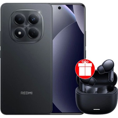 Xiaomi Redmi Note 15 Pro 12GB/256GB международная версия (черный металл) + наушники Xiaomi Redmi Buds 6 Lite (черный) по акции