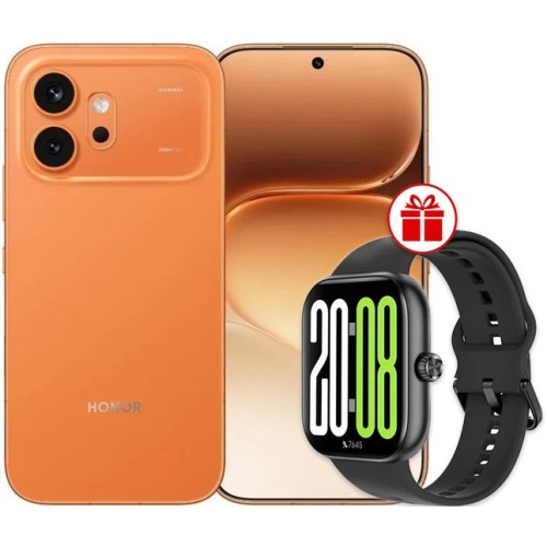 HONOR 600 Dual SIM 12GB/256GB международная версия (оранжевый) + умные часы HONOR Choice InFoWear Watch 2 Pro по акции