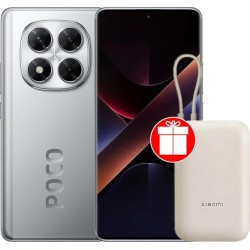 POCO X7 12GB/512GB международная версия (серебристый) + пауэрбанк Xiaomi Power Bank P15ZM 10000mAh (бежевый) по акции