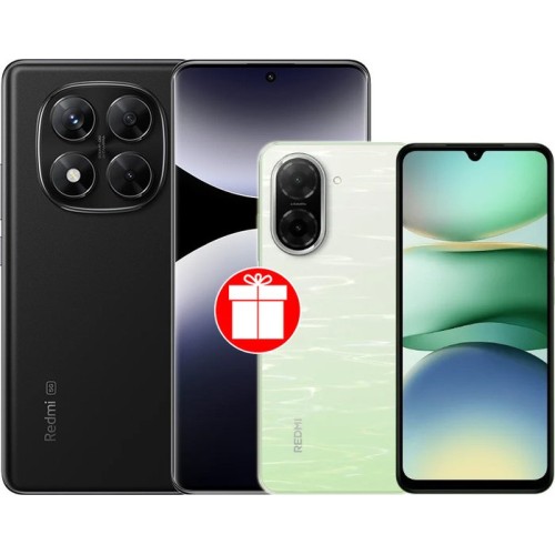 Xiaomi Redmi Note 14 Pro 5G 12GB/256GB международная версия (черный) + смартфон Xiaomi Redmi A5 3GB/64GB (зеленое озеро) по акции