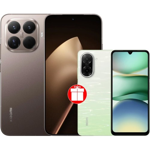 Xiaomi 15T Pro 12GB/256GB международная версия (золотистый мокко) + Xiaomi Redmi A5 4GB/128GB (зеленое озеро) по акции