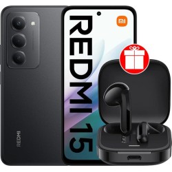 Xiaomi Redmi 15 4G 6GB/128GB международная версия (черный) + наушники Xiaomi Redmi Buds 6 Active M2344E1 (черный) по акции