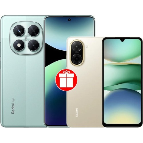 Xiaomi Redmi Note 14 Pro 5G 12GB/256GB международная версия (зеленый) + смартфон Xiaomi Redmi A5 3GB/64GB (песочное золото) по акции