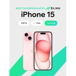 Apple iPhone 15 128GB воcстановленный by ELNU, грейд B (розовый)