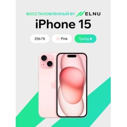 Apple iPhone 15 256GB воcстановленный by ELNU, грейд A (розовый)
