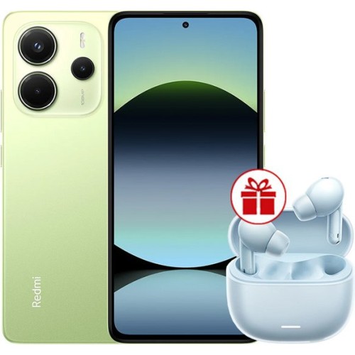 Xiaomi Redmi Note 14 6GB/128GB международная версия (зеленый) + наушники Xiaomi Redmi Buds 6 Lite (голубой) по акции