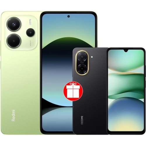 Xiaomi Redmi Note 14 8GB/256GB международная версия (зеленый) + Xiaomi Redmi A5 3GB/64GB (полуночный черный) по акции