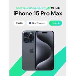 Apple iPhone 15 Pro Max 256GB воcстановленный by ELNU, грейд A (синий титан)