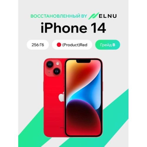 Apple iPhone 14 256GB воcстановленный by ELNU, грейд B (PRODUCT)RED Apple iPhone 14 256GB воcстановленный by ELNU, грейд B (PRODUCT)RED