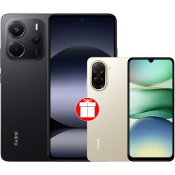 Xiaomi Redmi Note 14 8GB/256GB международная версия (черный) + Xiaomi Redmi A5 3GB/64GB (песочное золото) по акции