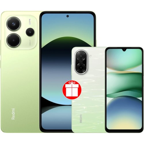 Xiaomi Redmi Note 14 8GB/256GB международная версия (зеленый) + Xiaomi Redmi A5 3GB/64GB (зеленое озеро) по акции Xiaomi Redmi Note 14 8GB/256GB международная версия (зеленый) + Xiaomi Redmi A5 3GB/64GB (зеленое озеро) по акции