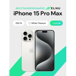 Apple iPhone 15 Pro Max 256GB воcстановленный by ELNU, грейд B (белый титан)