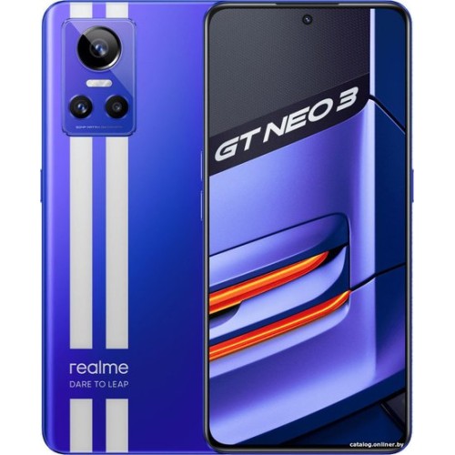 Realme GT Neo 3 80W 12GB/256GB индийская версия (синий) Realme GT Neo 3 80W 12GB/256GB индийская версия (синий)