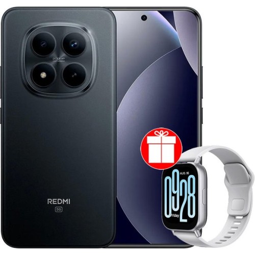 Xiaomi Redmi Note 15 Pro+ 5G 8GB/256GB международная версия (черный) + умные часы Xiaomi Redmi Watch 5 Active (серебристый) по акции