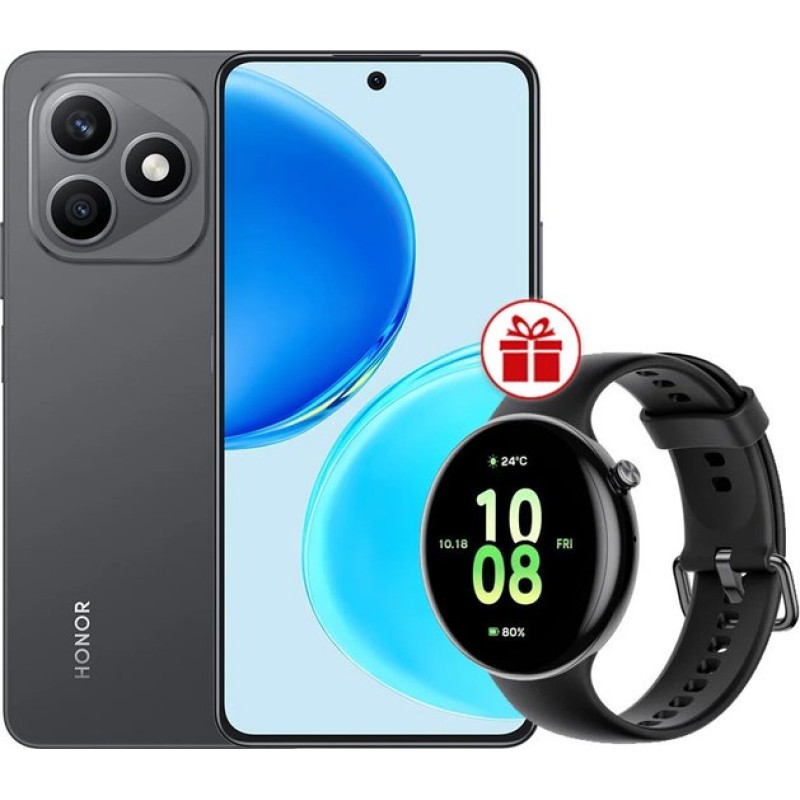 HONOR X8d 8GB/128GB международная версия (черный) + наушники HONOR Choice Earbuds X8 по акции
