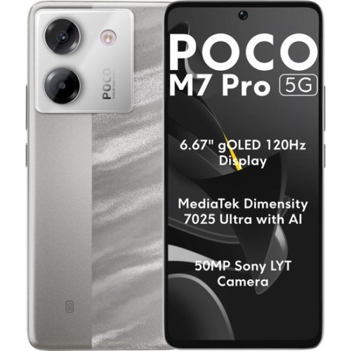 POCO M7 Pro 5G 12GB/512GB международная версия (серебристый) POCO M7 Pro 5G 12GB/512GB международная версия (серебристый)