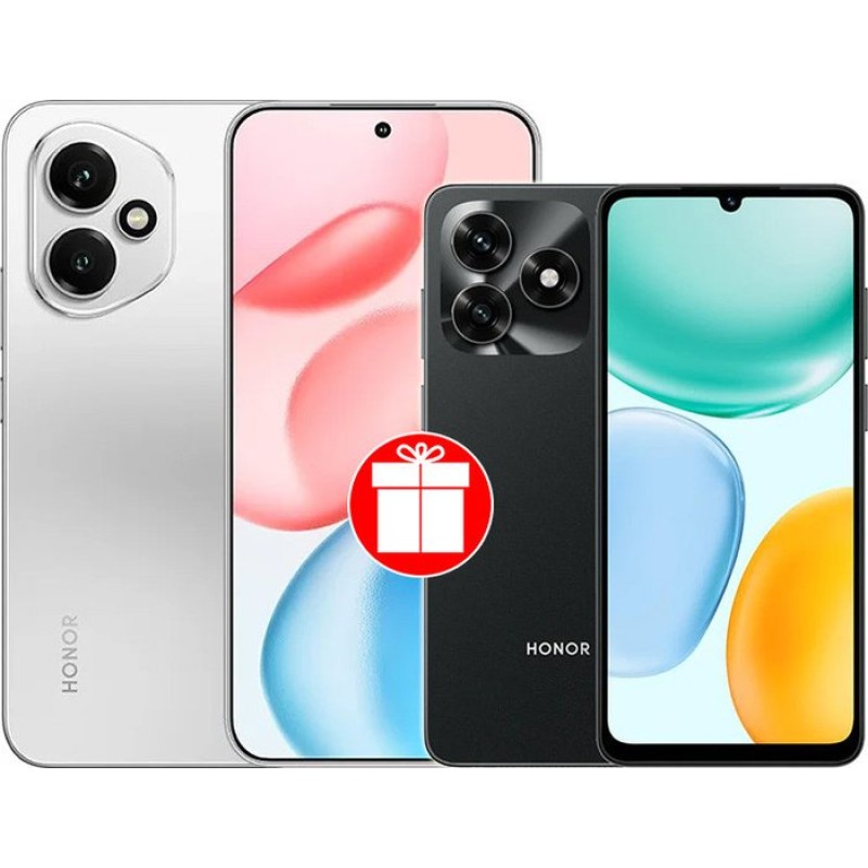 HONOR 400 12GB/256GB международная версия (серебристый) и смартфон HONOR X5c Plus 4GB/128GB по акции