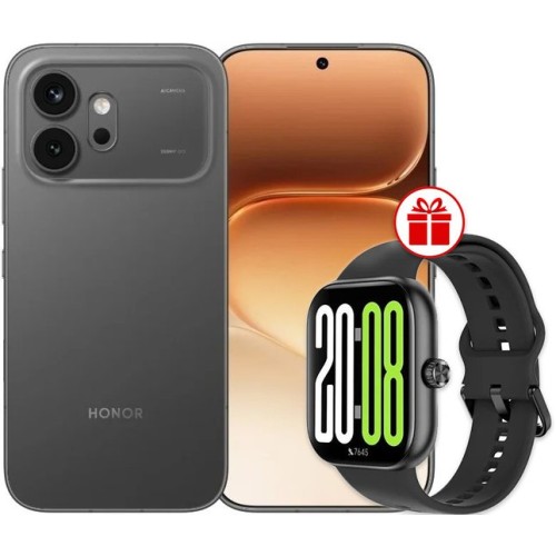 HONOR 600 Dual SIM 12GB/256GB международная версия (черный) + умные часы HONOR Choice InFoWear Watch 2 Pro по акции