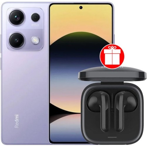 Xiaomi Redmi Note 14S 8GB/256GB международная версия (перламутровый фиолетовый) + наушники Xiaomi Redmi Buds 6 Active (черный) по акции Xiaomi Redmi Note 14S 8GB/256GB международная версия (перламутровый фиолетовый) + наушники Xiaomi Redmi Buds 6 Active (черный) по акции