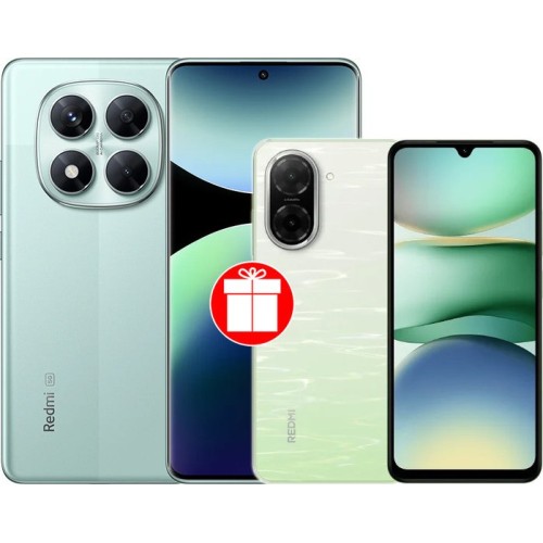 Xiaomi Redmi Note 14 Pro 5G 12GB/256GB международная версия (зеленый) + смартфон Xiaomi Redmi A5 3GB/64GB (зеленое озеро) по акции