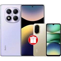 Xiaomi Redmi Note 14 Pro 12GB/512GB международная версия (фиолетовый) + Xiaomi Redmi A5 3GB/64GB (песочное золото) по акции