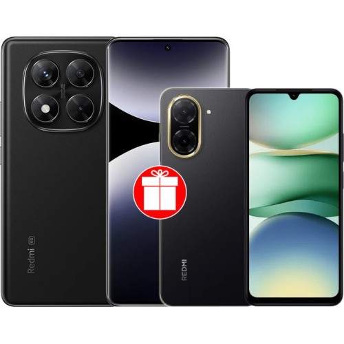 Xiaomi Redmi Note 14 Pro 5G 12GB/256GB международная версия (черный) + смартфон Xiaomi Redmi A5 3GB/64GB (полуночный черный) по акции Xiaomi Redmi Note 14 Pro 5G 12GB/256GB международная версия (черный) + смартфон Xiaomi Redmi A5 3GB/64GB (полуночный черный) по акции